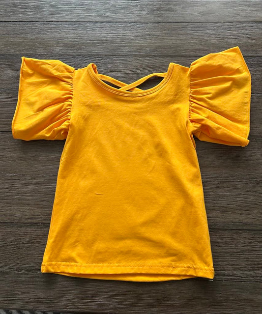 RTS: Sweetheart Ruffle sleeve top