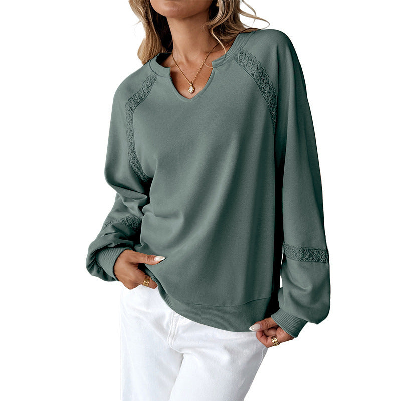 PREORDER: Allie Lace Detail Sweater 9.22.25