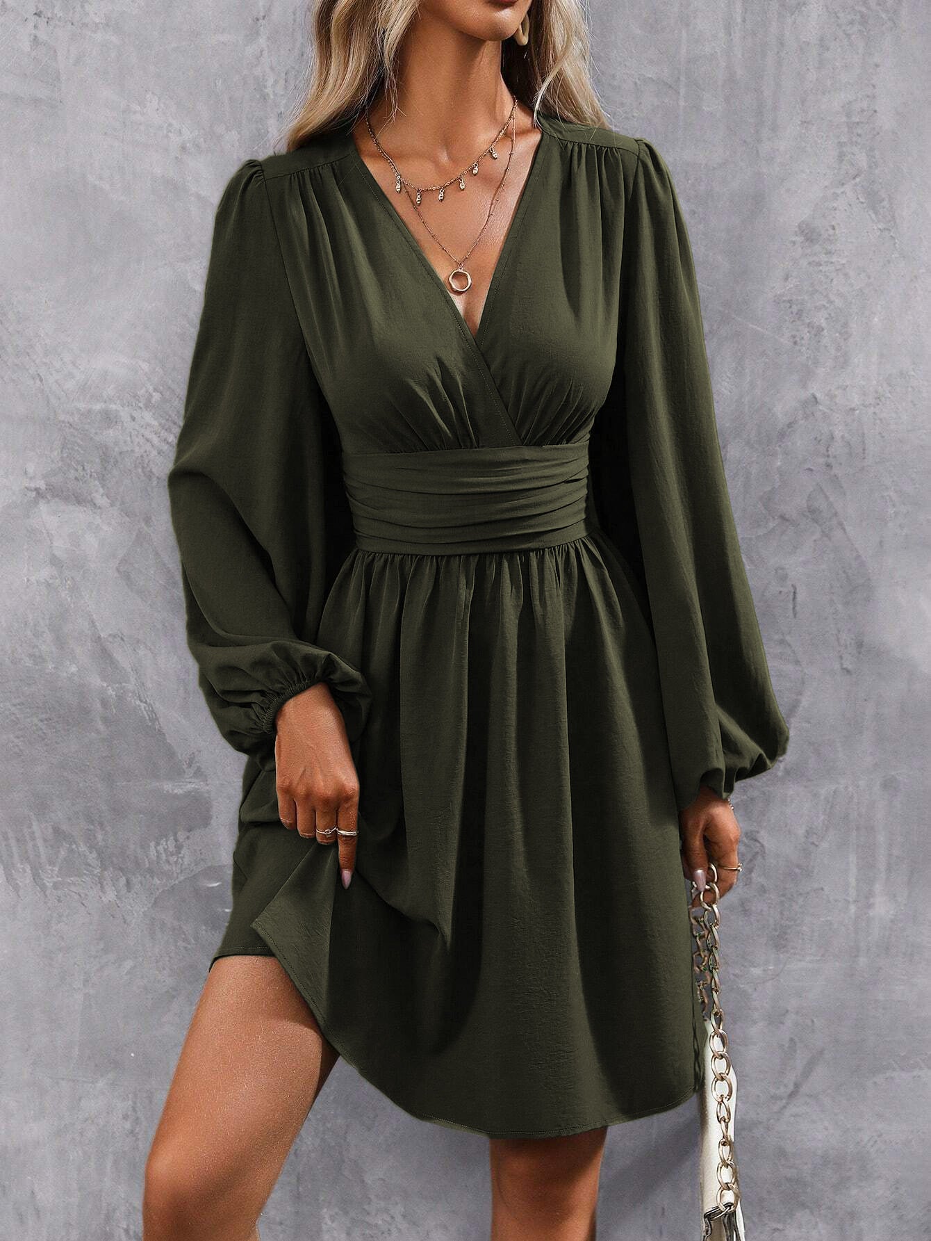 PREORDER: Dahlia Lantern Sleeve Dress 9.8.25