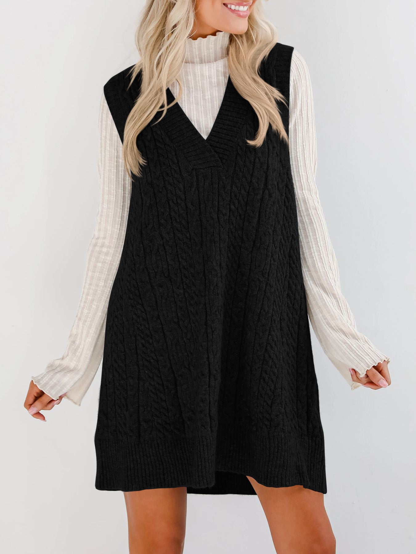 PREORDER: Dakota V sweater dress 9.22.25
