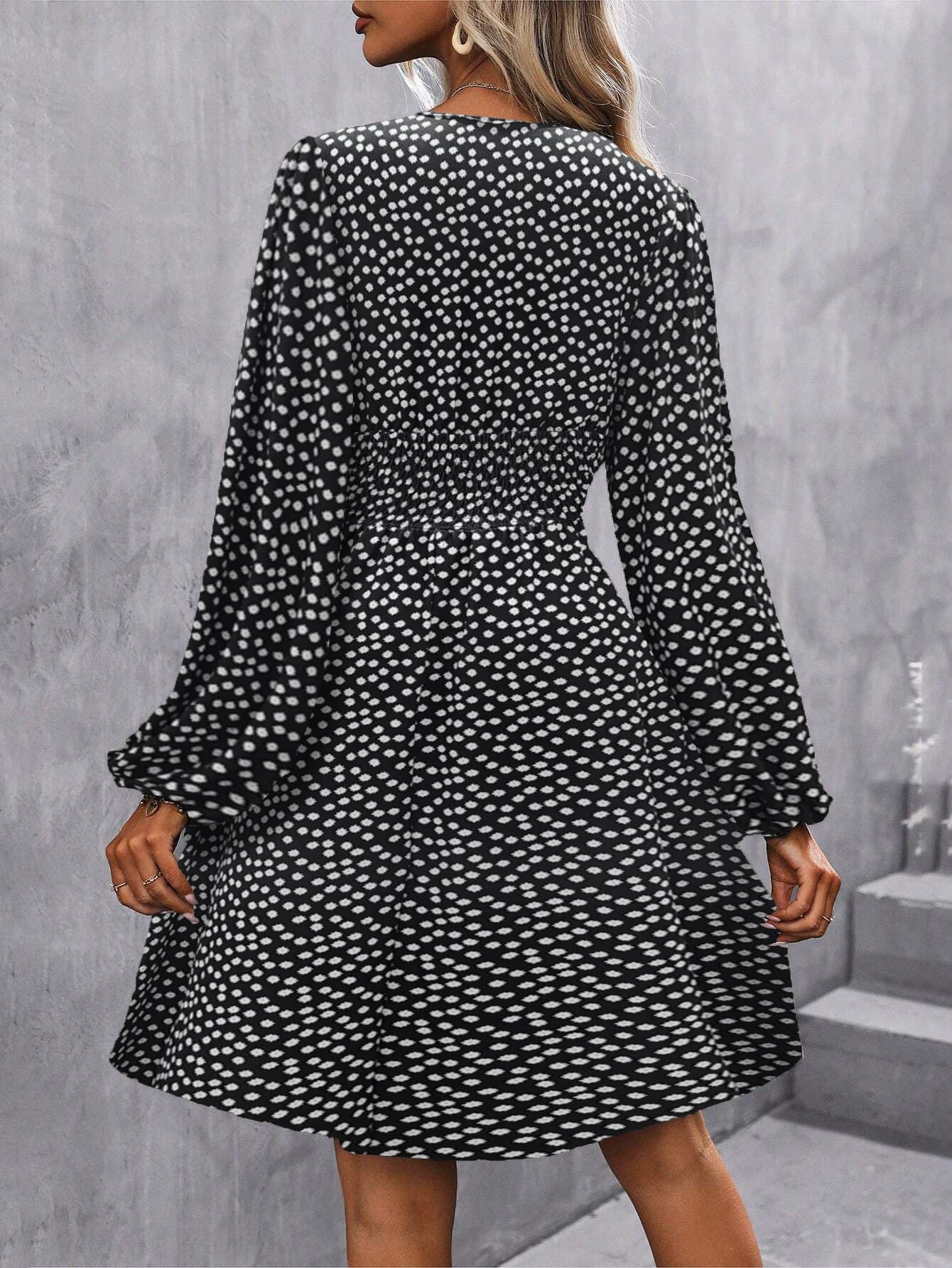 PREORDER: Dahlia Lantern Sleeve Dress 9.8.25