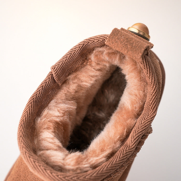 RTS: Faux Fur and Suede Mini Shortie Boots-