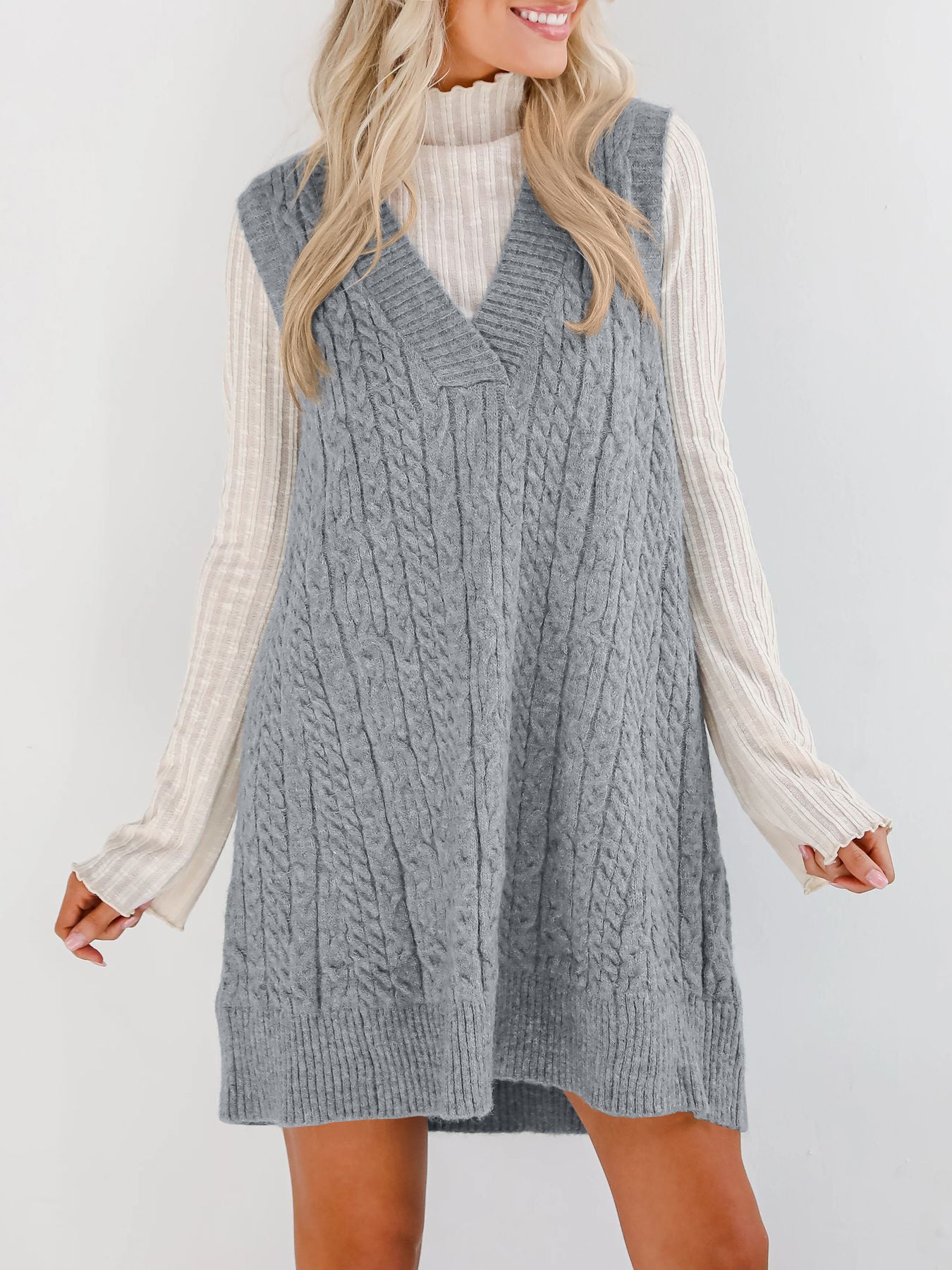 PREORDER: Dakota V sweater dress 9.22.25