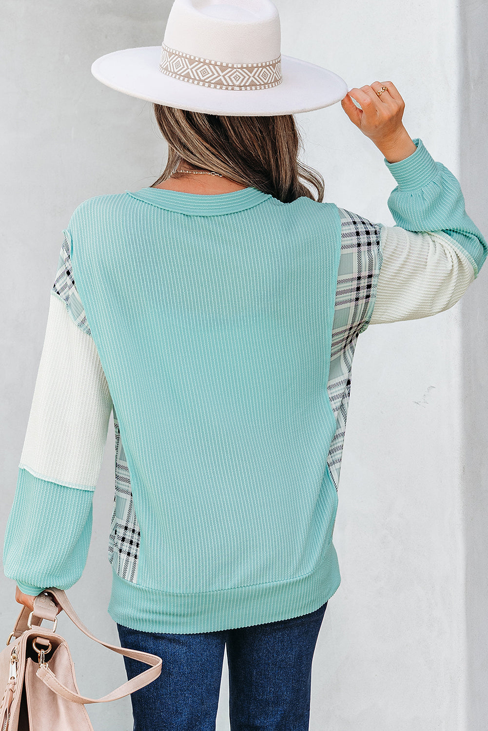 PREORDER: Pop of plaid long sleeve 9.22.25