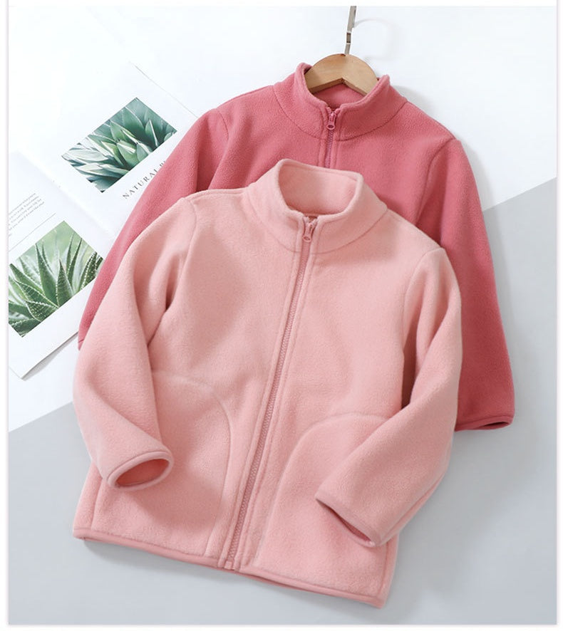 PREORDER: Kids Solid Color Zip Up Fleece 9.22.25 osym