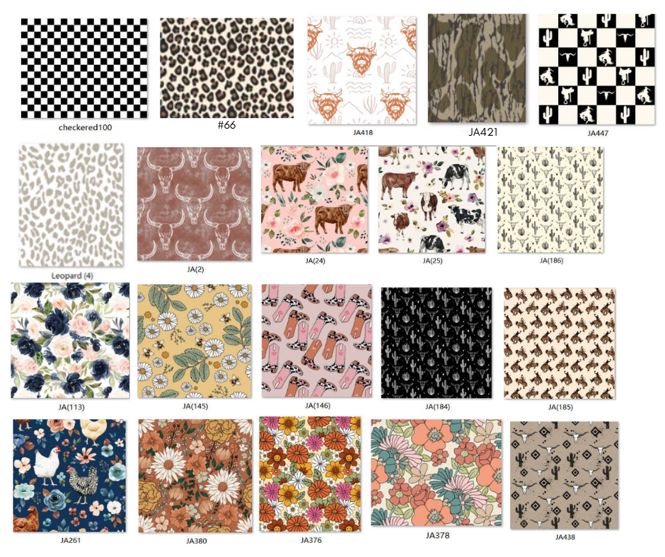 PREORDER: Custom Print TWO PIECE SET ( kids and adults) - provided seamless 9.22.25 osym