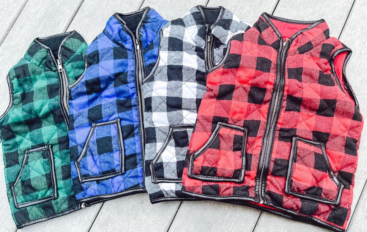 RTS Kids Plaid Vest-
