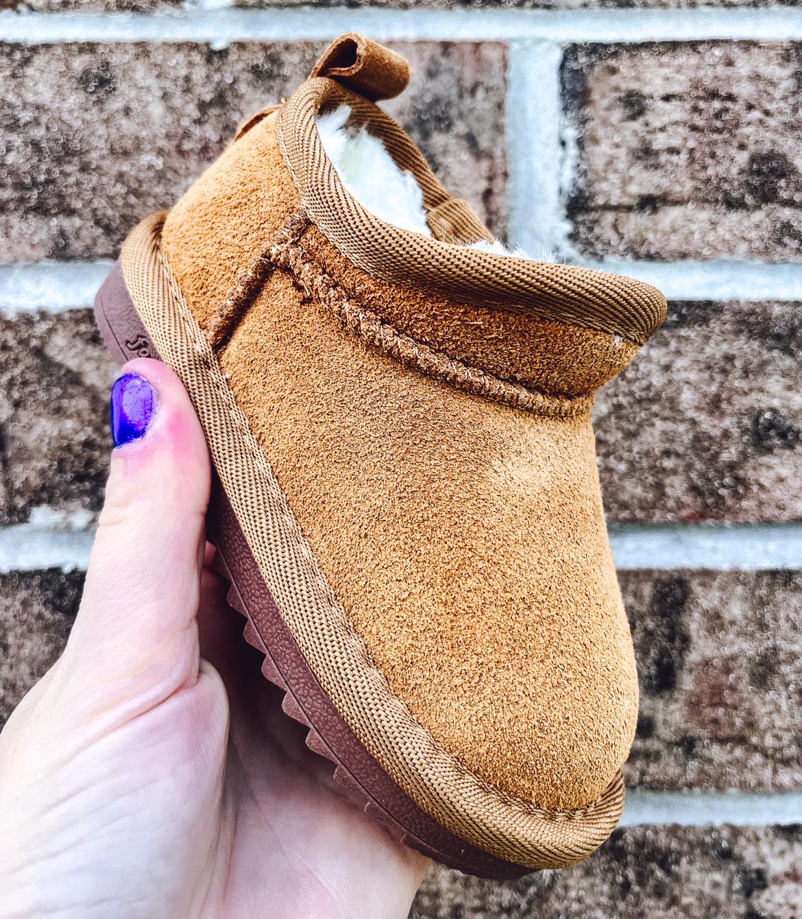 RTS: Faux Fur and Suede Mini Shortie Boots-