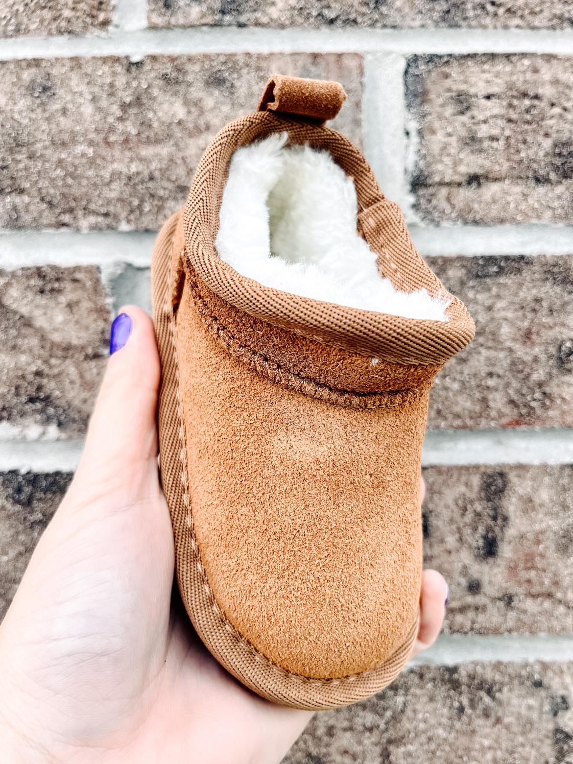 RTS: Faux Fur and Suede Mini Shortie Boots-