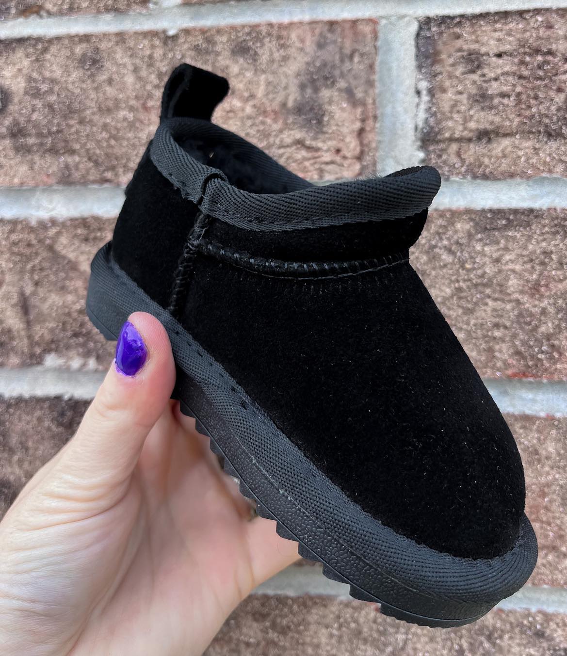 RTS: Faux Fur and Suede Mini Shortie Boots-
