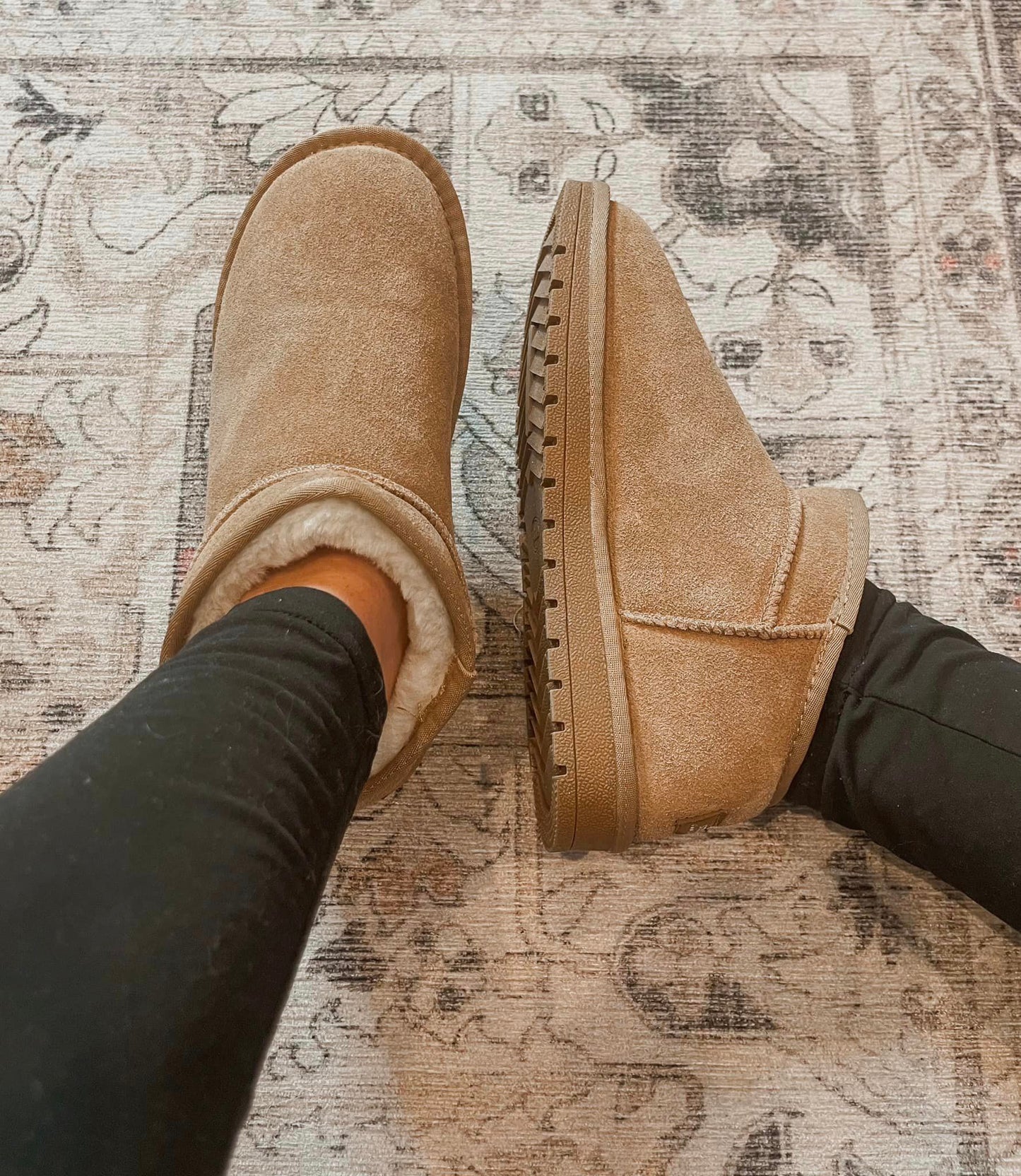PREORDER: Faux Fur Lined Shortie Boots BESTSELLER 9.22.25