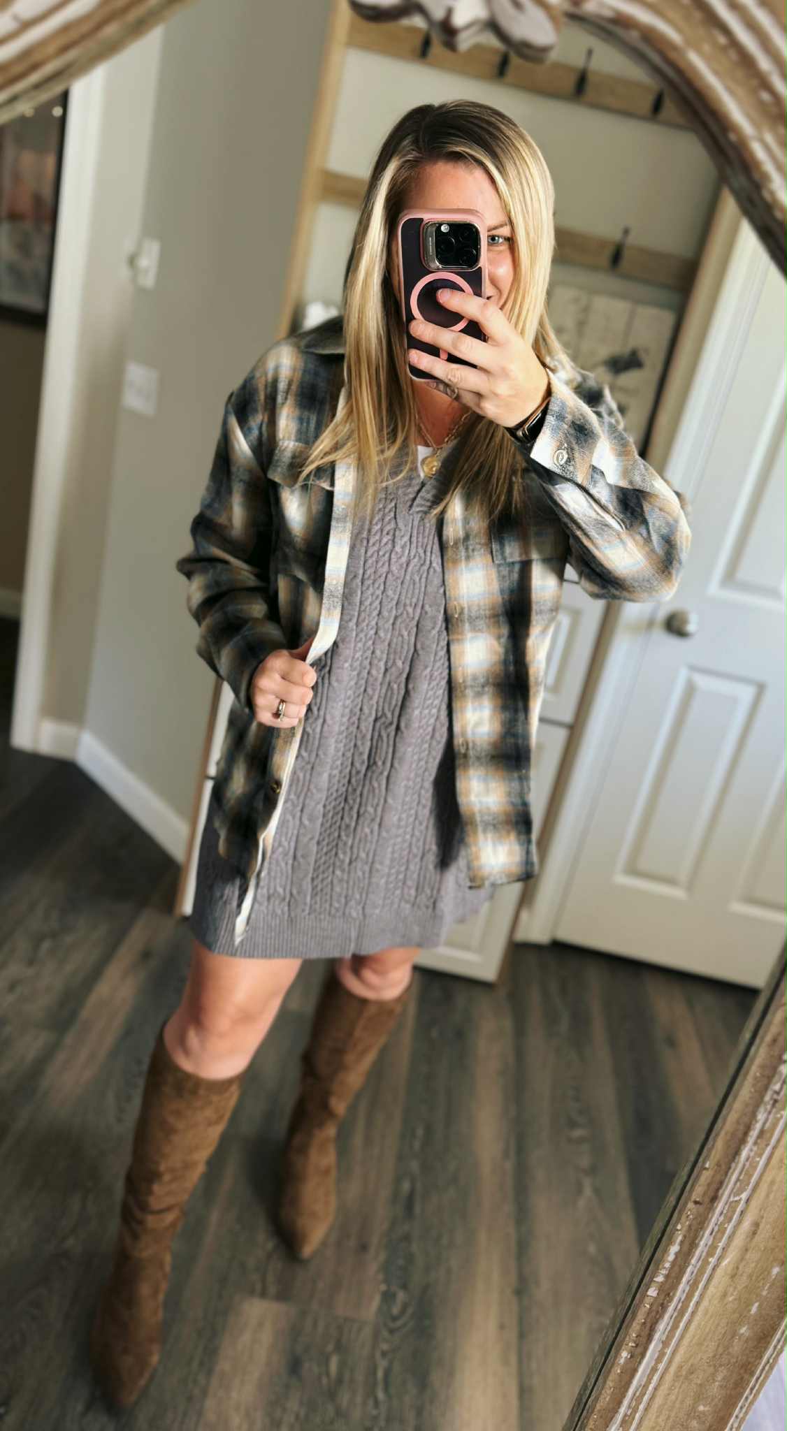 PREORDER: Dakota V sweater dress 9.22.25