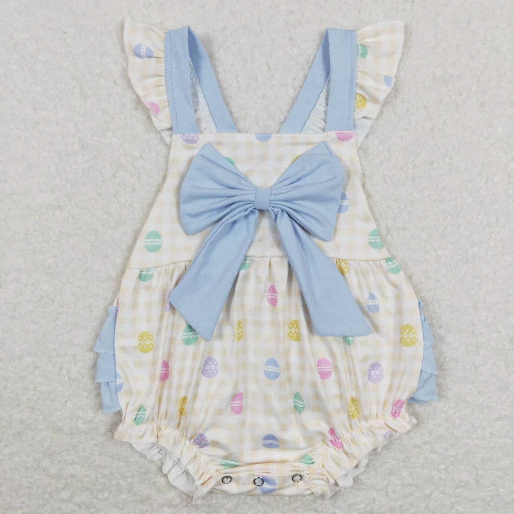RTS: Big Bow Easter Romper-