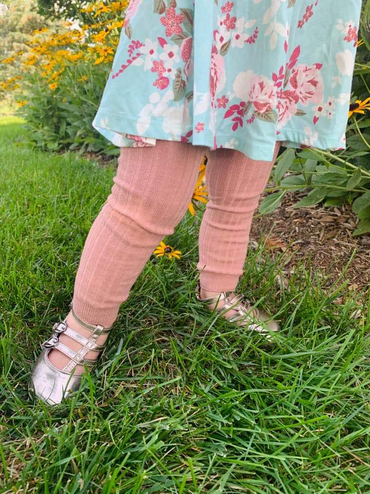 RTS: Ribbed Footless Tights-