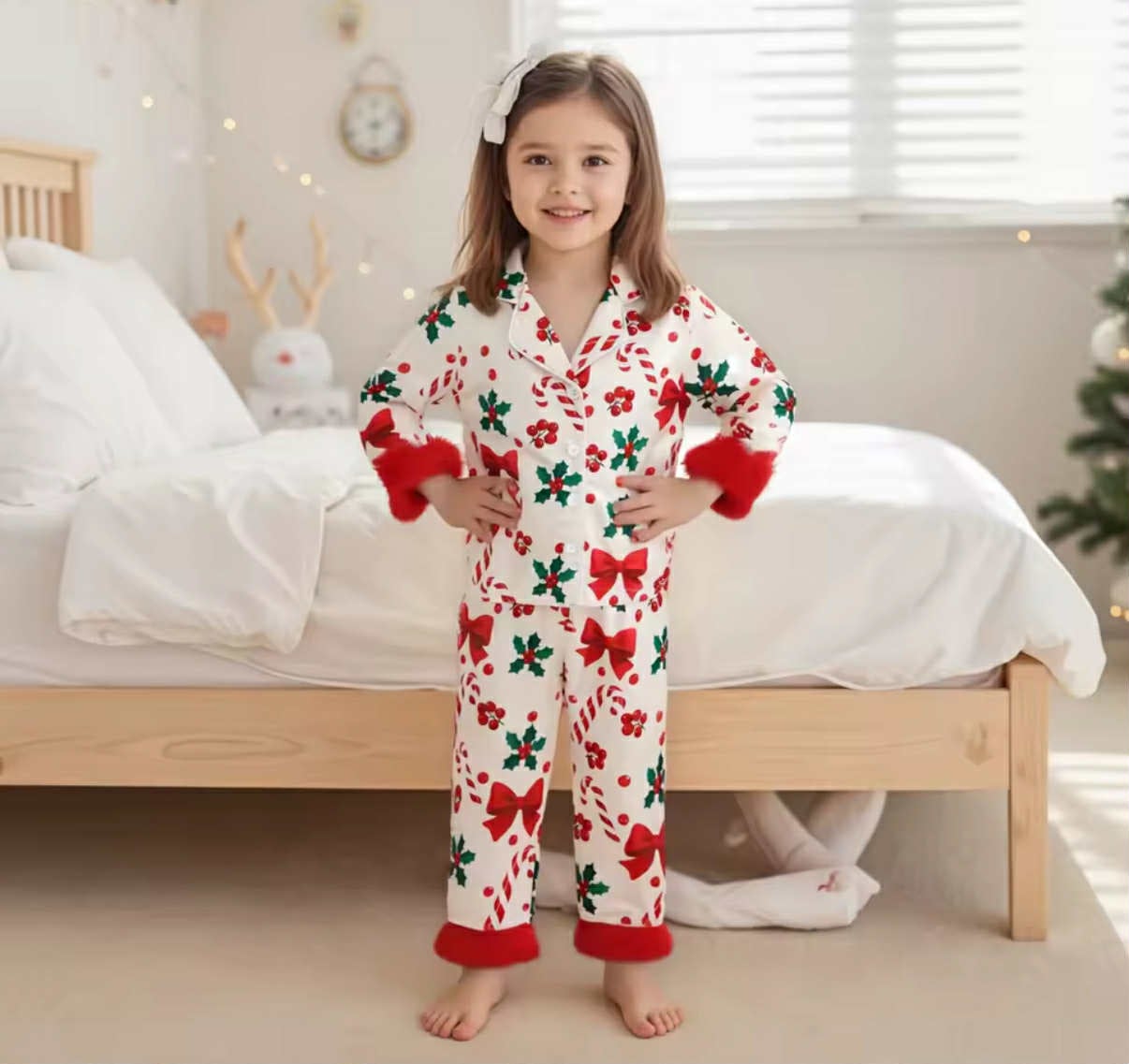 PREORDER: Satin PJS- Kids Holiday 10.20.25