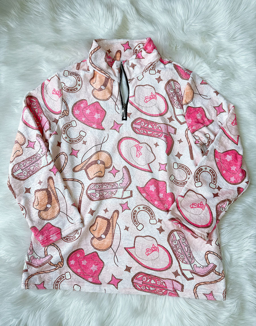 PREORDER: CUSTOM fleece pullover (our print) 10.20.25