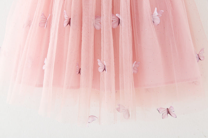 RTS: Butterfly & Flower Tulle Twirl Dress-