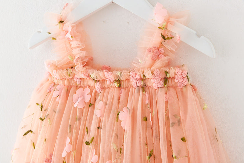 RTS: Butterfly & Flower Tulle Twirl Dress-