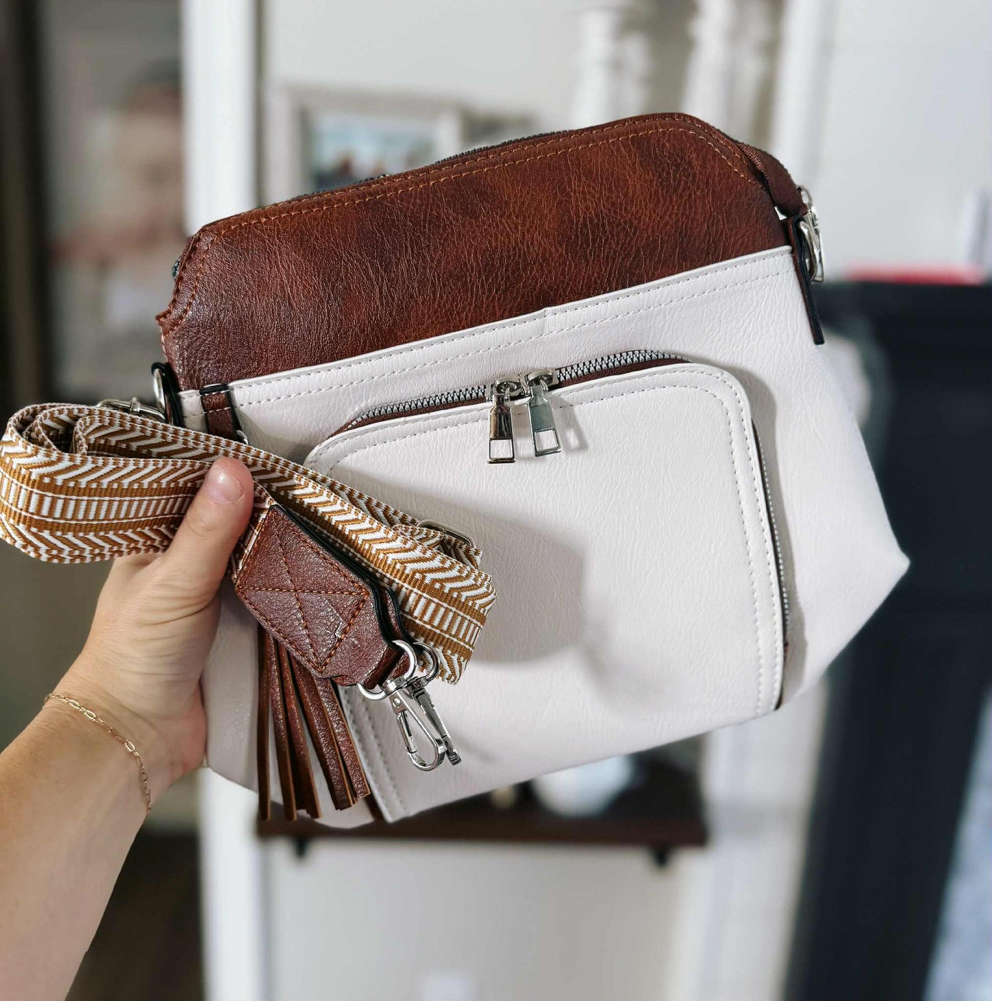 Rts: Boho Tassel vegan leather sling