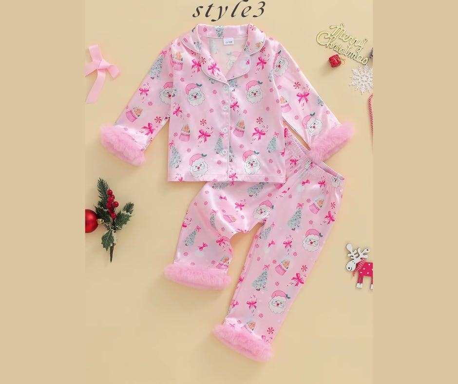 PREORDER: Satin PJS- Kids Holiday 10.20.25