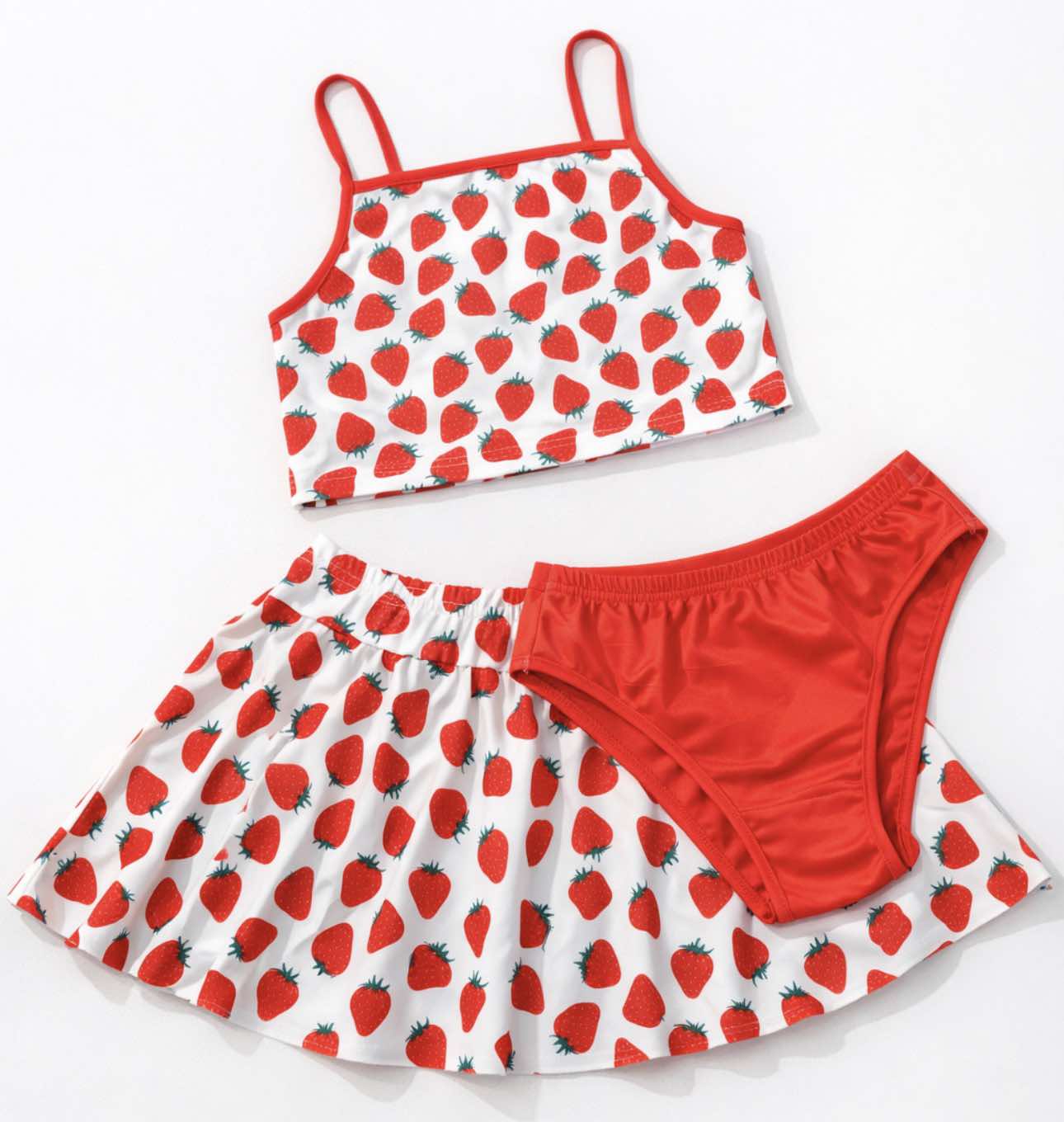 RTS: Kids Strawberry 3 pc. swimsuit