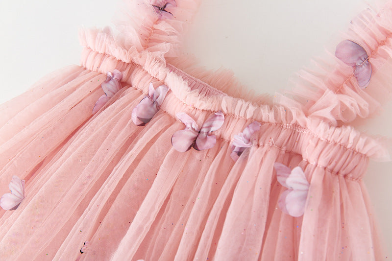 RTS: Butterfly & Flower Tulle Twirl Dress-