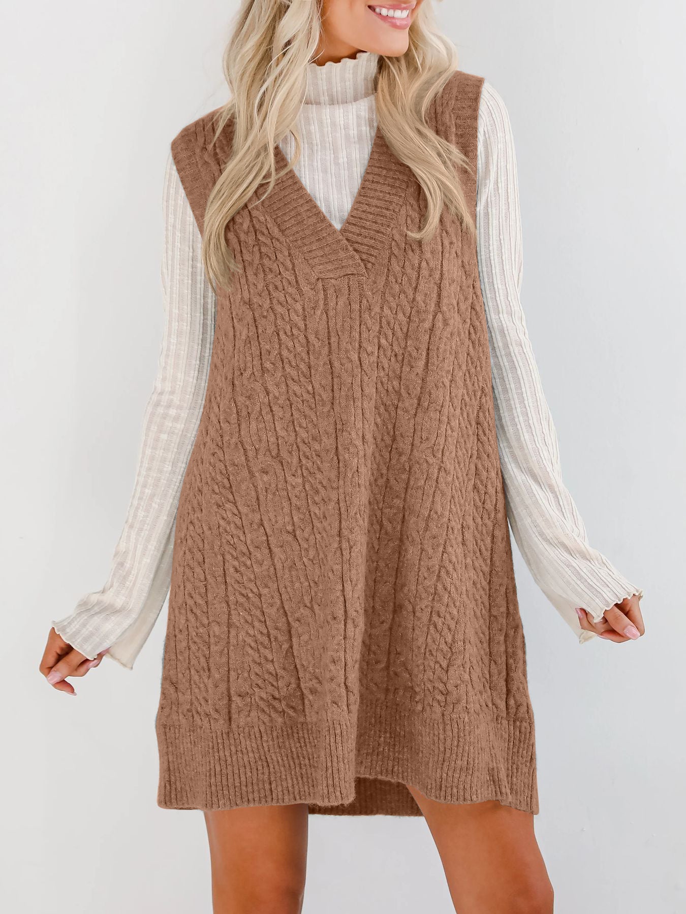 PREORDER: Dakota V sweater dress 9.22.25