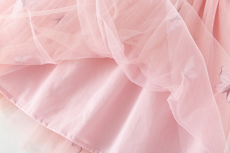 RTS: Butterfly & Flower Tulle Twirl Dress-