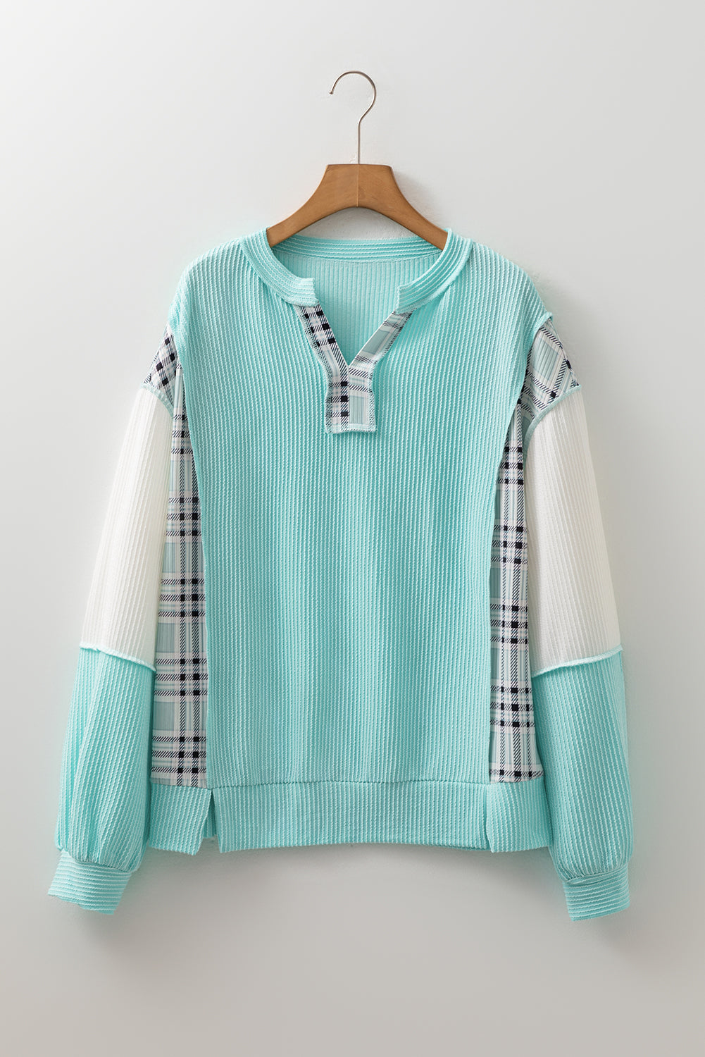 PREORDER: Pop of plaid long sleeve 9.22.25