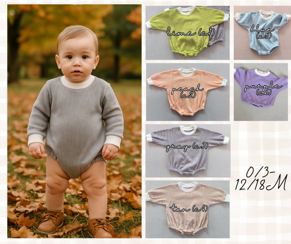 PREORDER: Nevada Waffle onesie 9.22.25