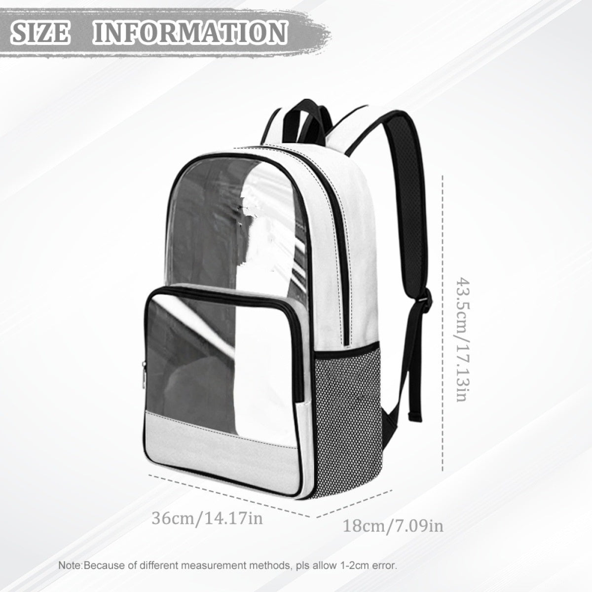 PREORDER: Custom Transparent Backpacks 7.6.26