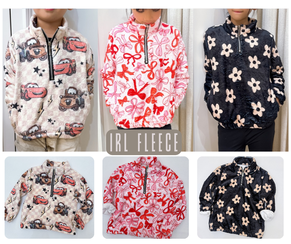 PREORDER: CUSTOM fleece pullover (our print) 10.20.25