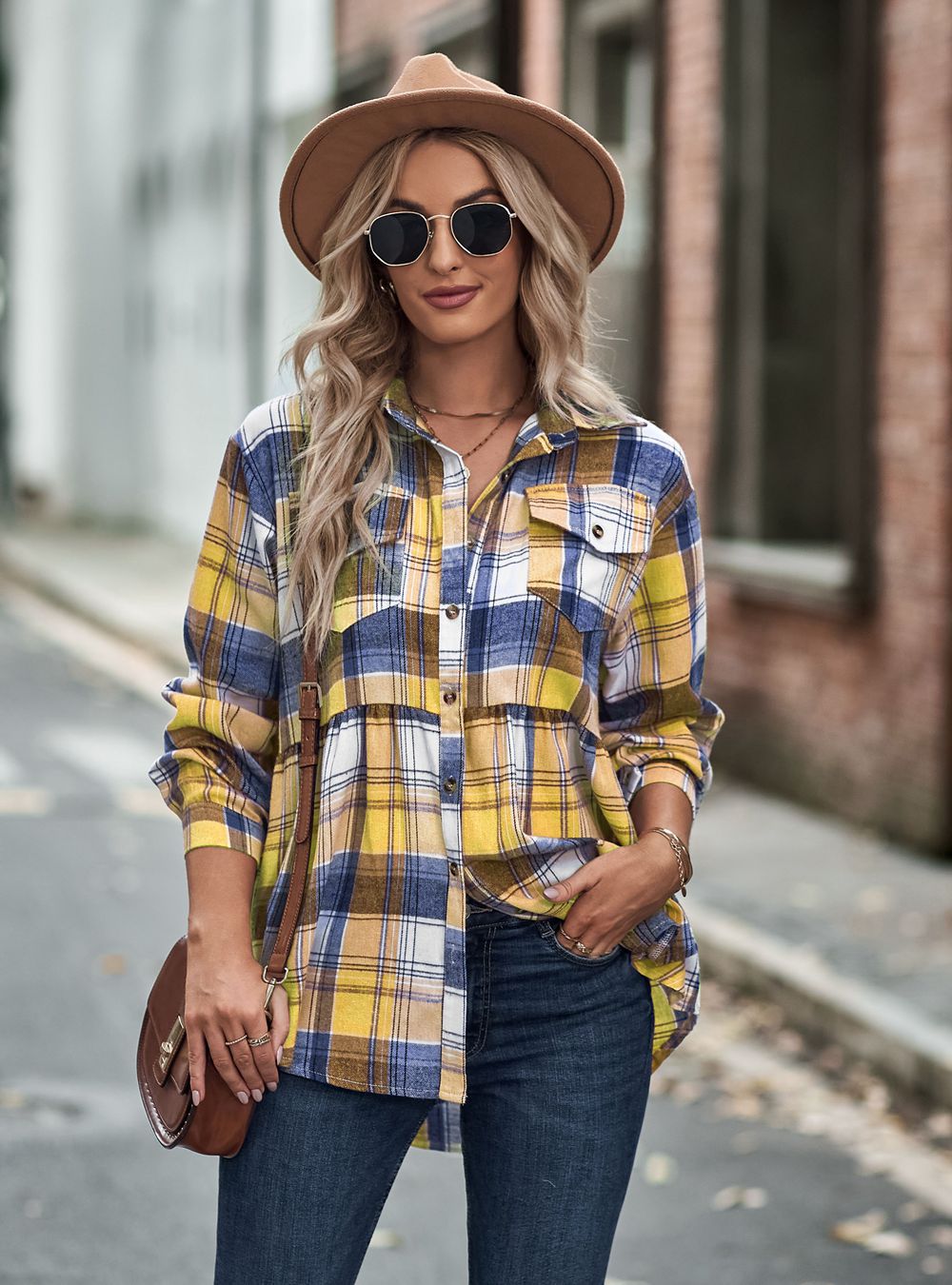 RTS: Babydoll Fit Lightweight Flannel-