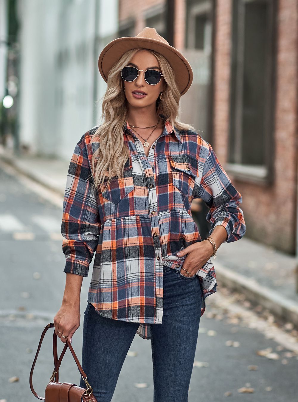 RTS: Babydoll Fit Lightweight Flannel-