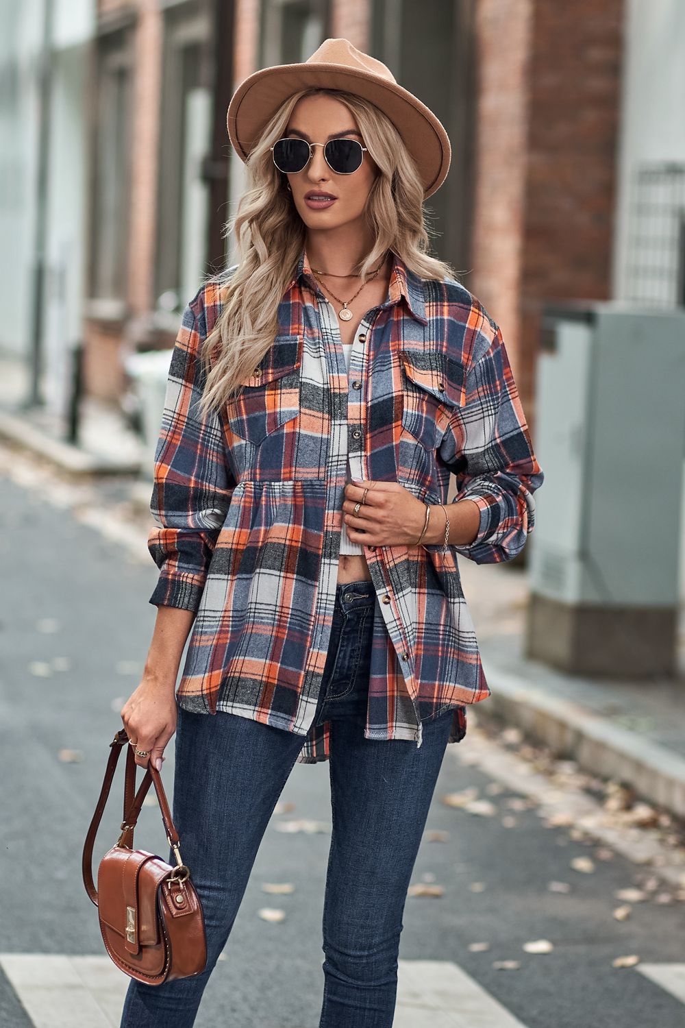 RTS: Babydoll Fit Lightweight Flannel-