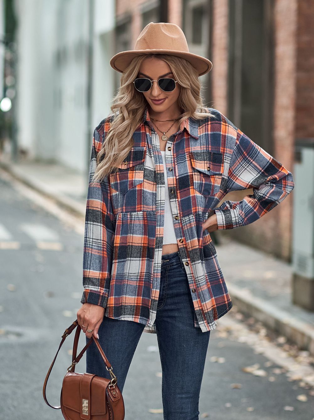 RTS: Babydoll Fit Lightweight Flannel-