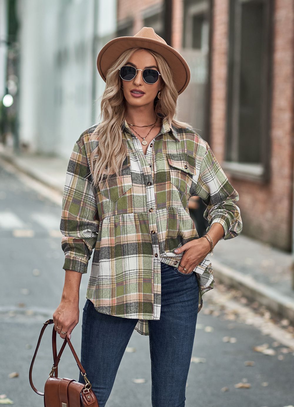 RTS: Babydoll Fit Lightweight Flannel-