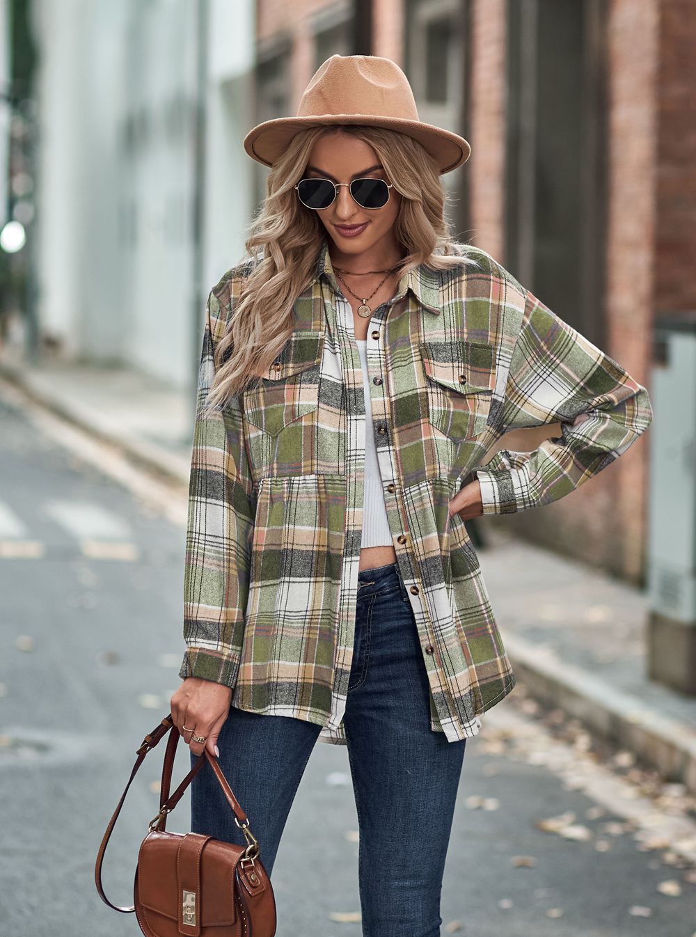 RTS: Babydoll Fit Lightweight Flannel-