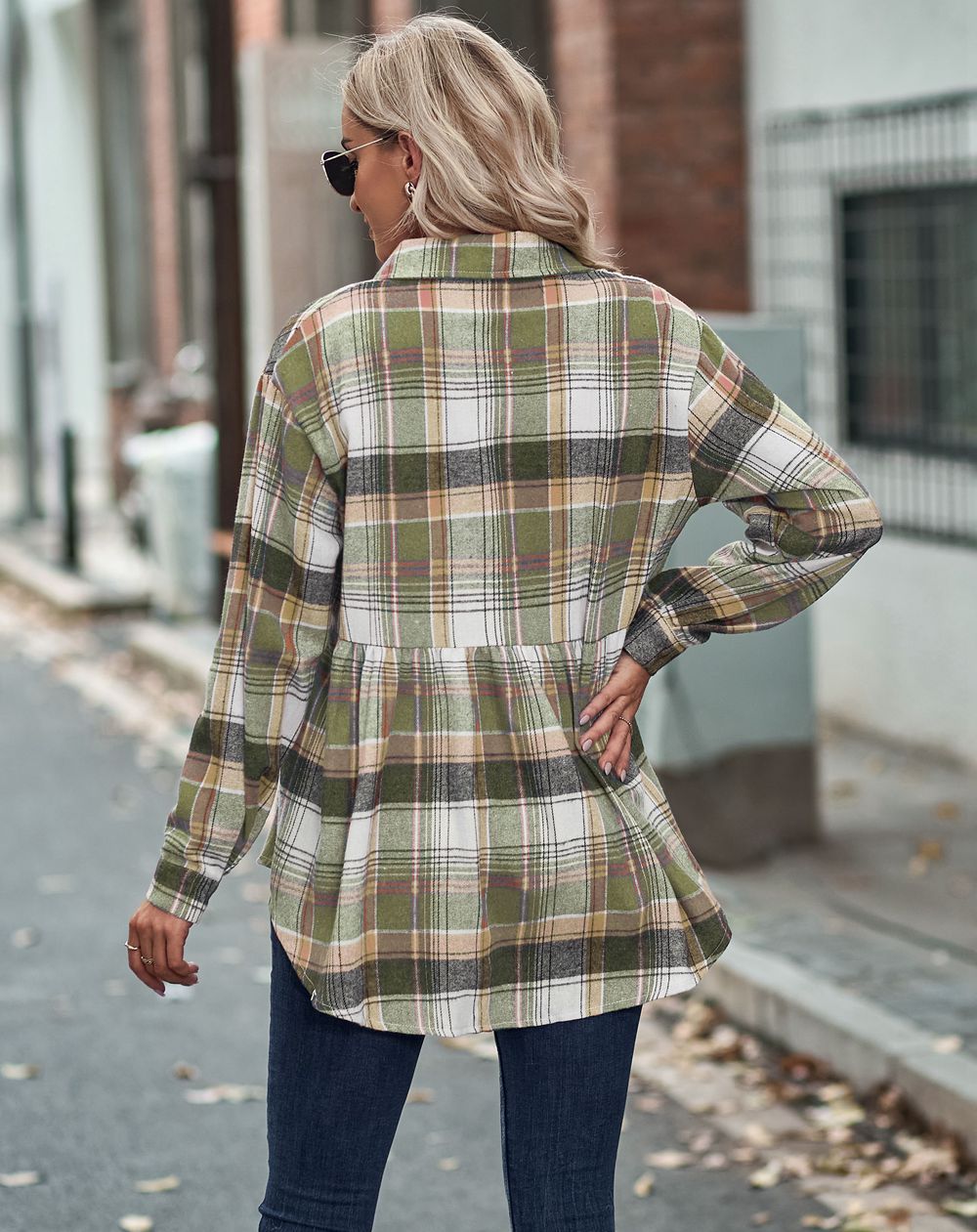 RTS: Babydoll Fit Lightweight Flannel-