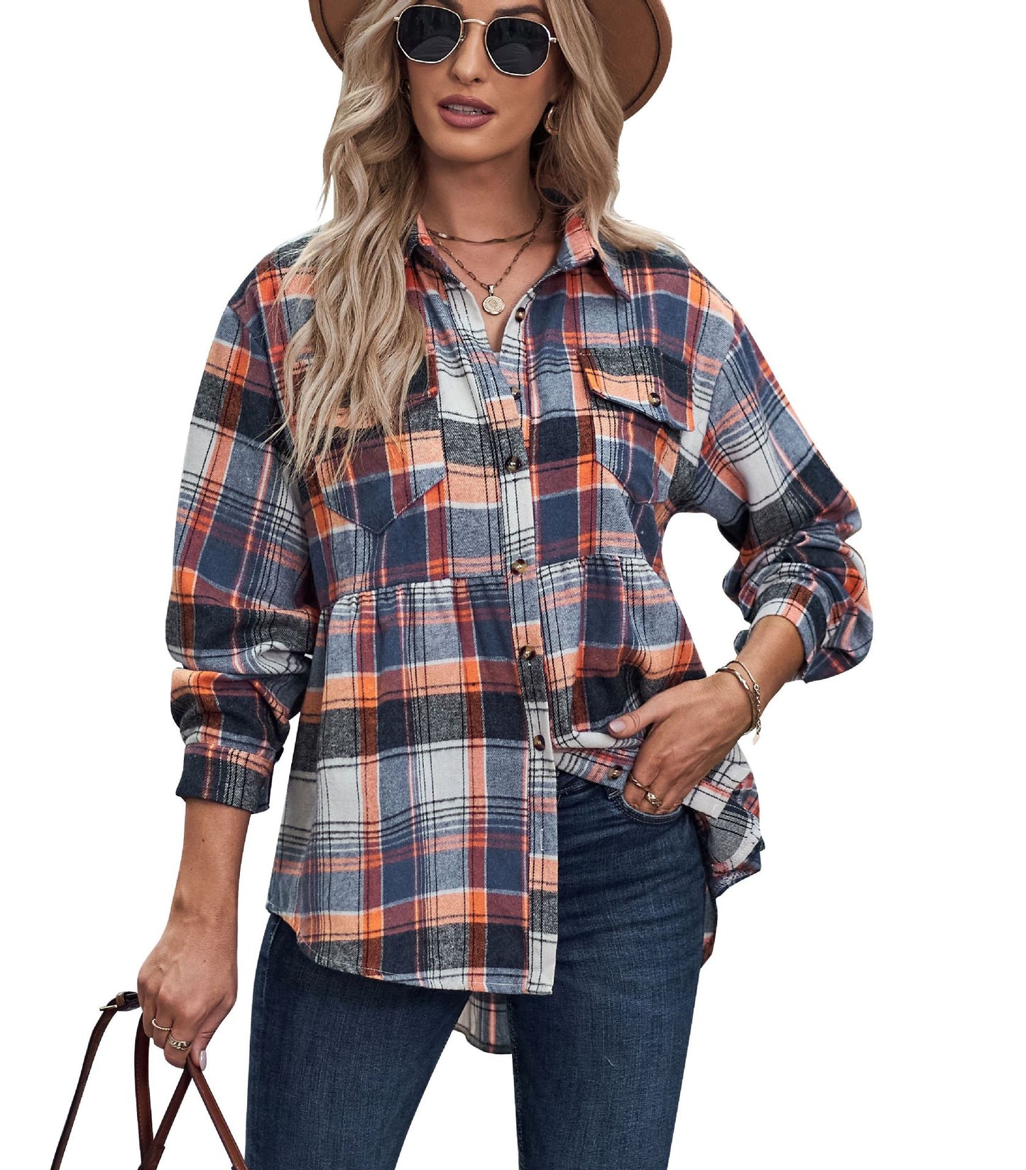 RTS: Babydoll Fit Lightweight Flannel-