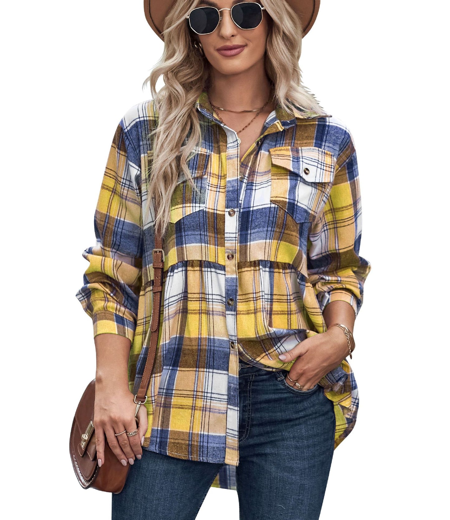 RTS: Babydoll Fit Lightweight Flannel-