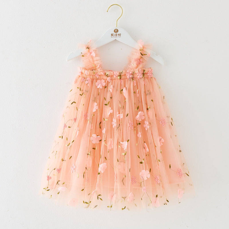 RTS: Butterfly & Flower Tulle Twirl Dress-