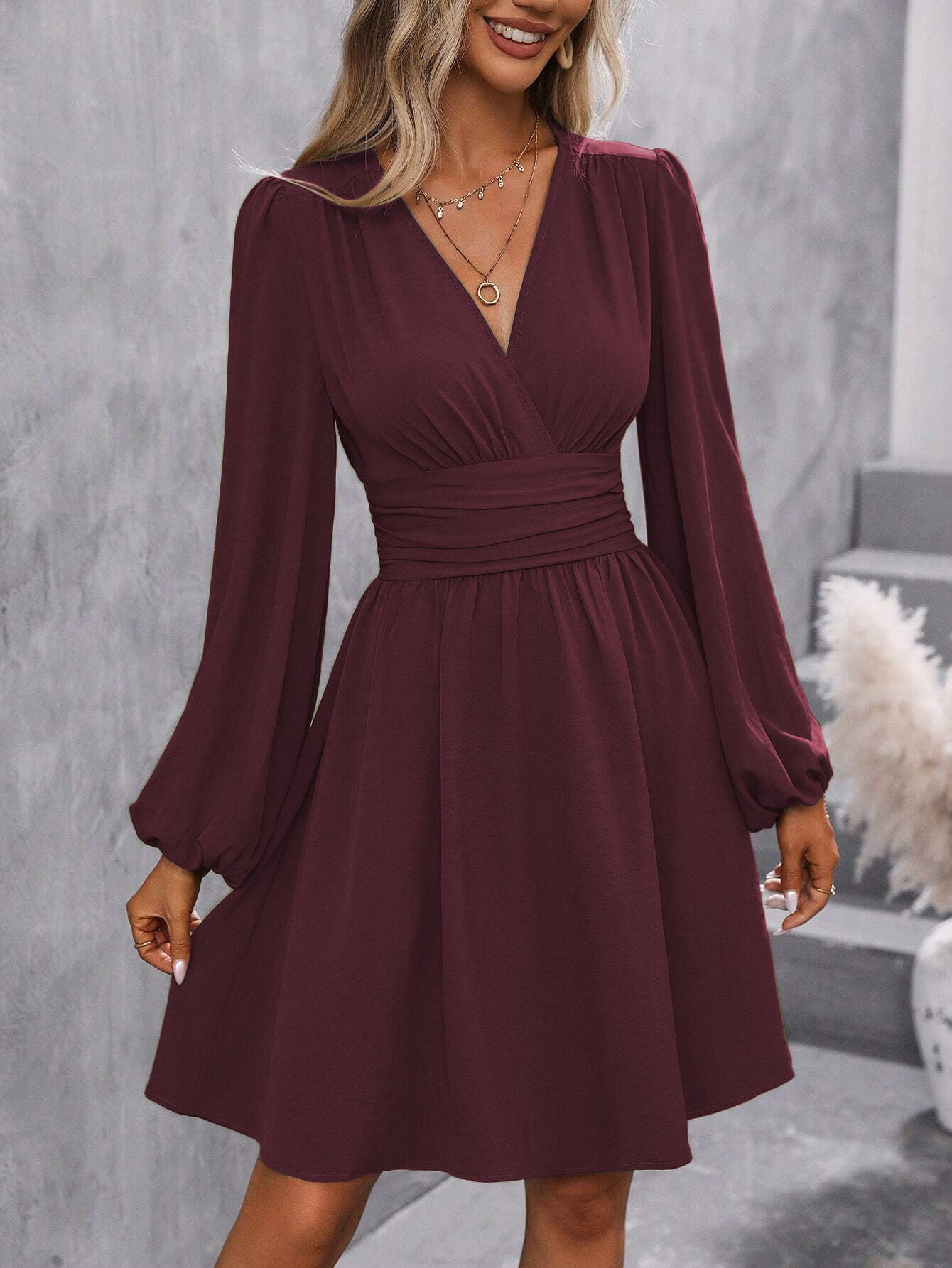 PREORDER: Dahlia Lantern Sleeve Dress 9.8.25