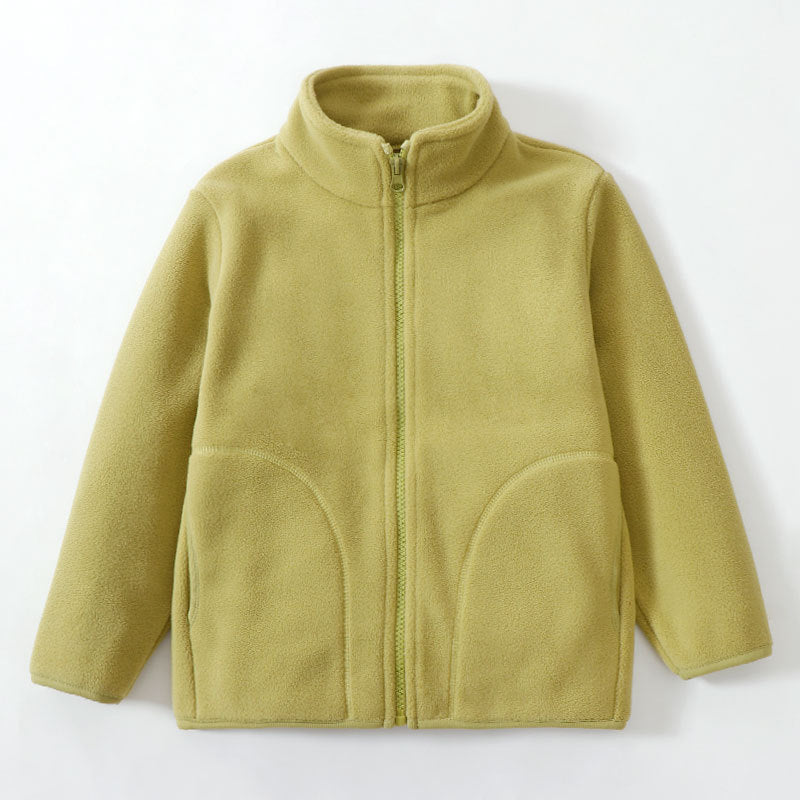 PREORDER: Kids Solid Color Zip Up Fleece 9.22.25 osym