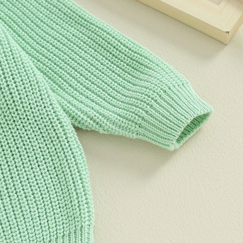 RTS: Clover Leaf Embroidered Sweater-