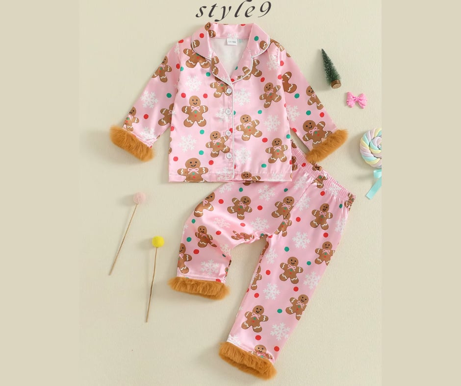 PREORDER: Satin PJS- Kids Holiday 10.20.25