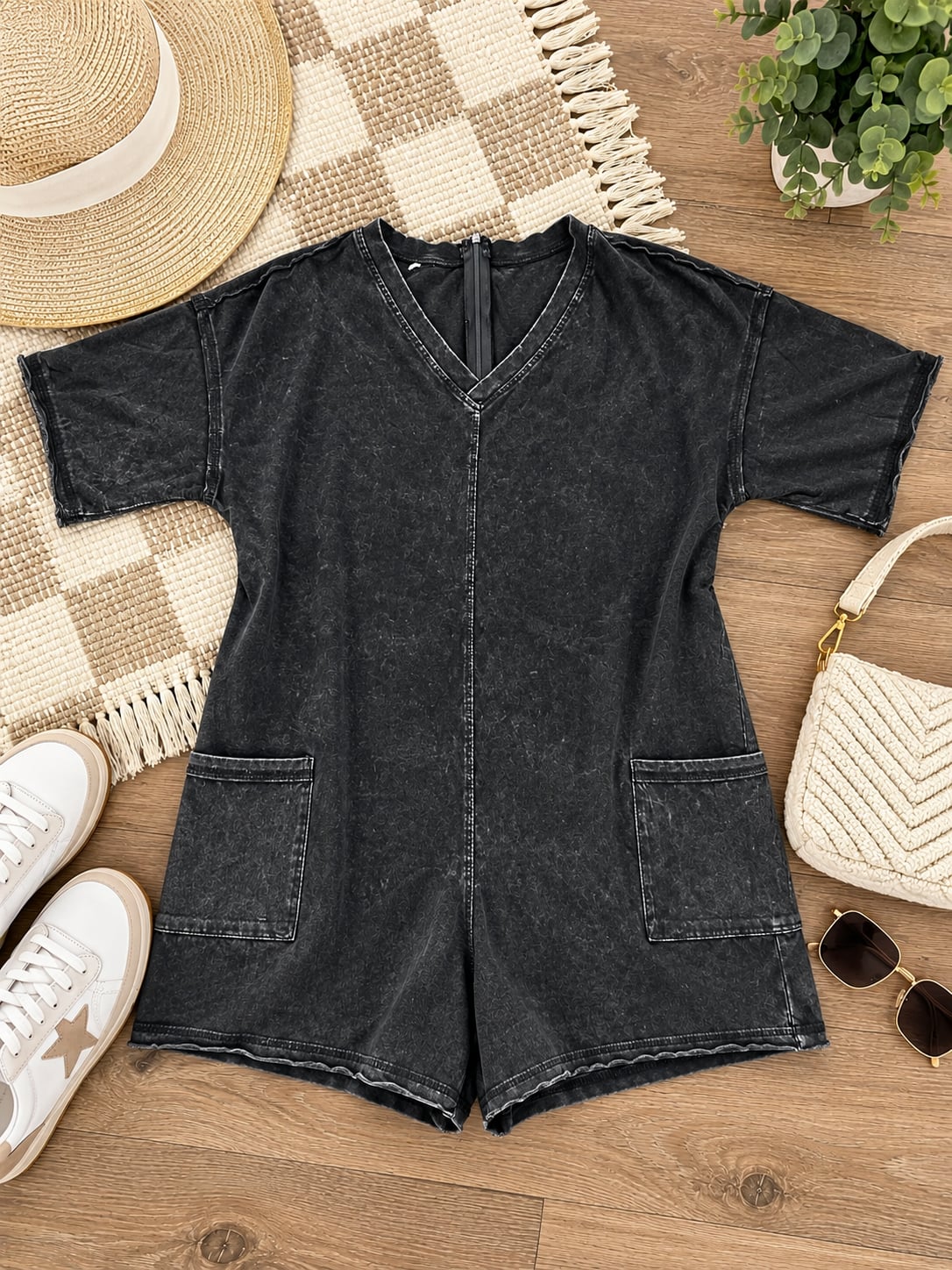 RTS: T-shirt Romper