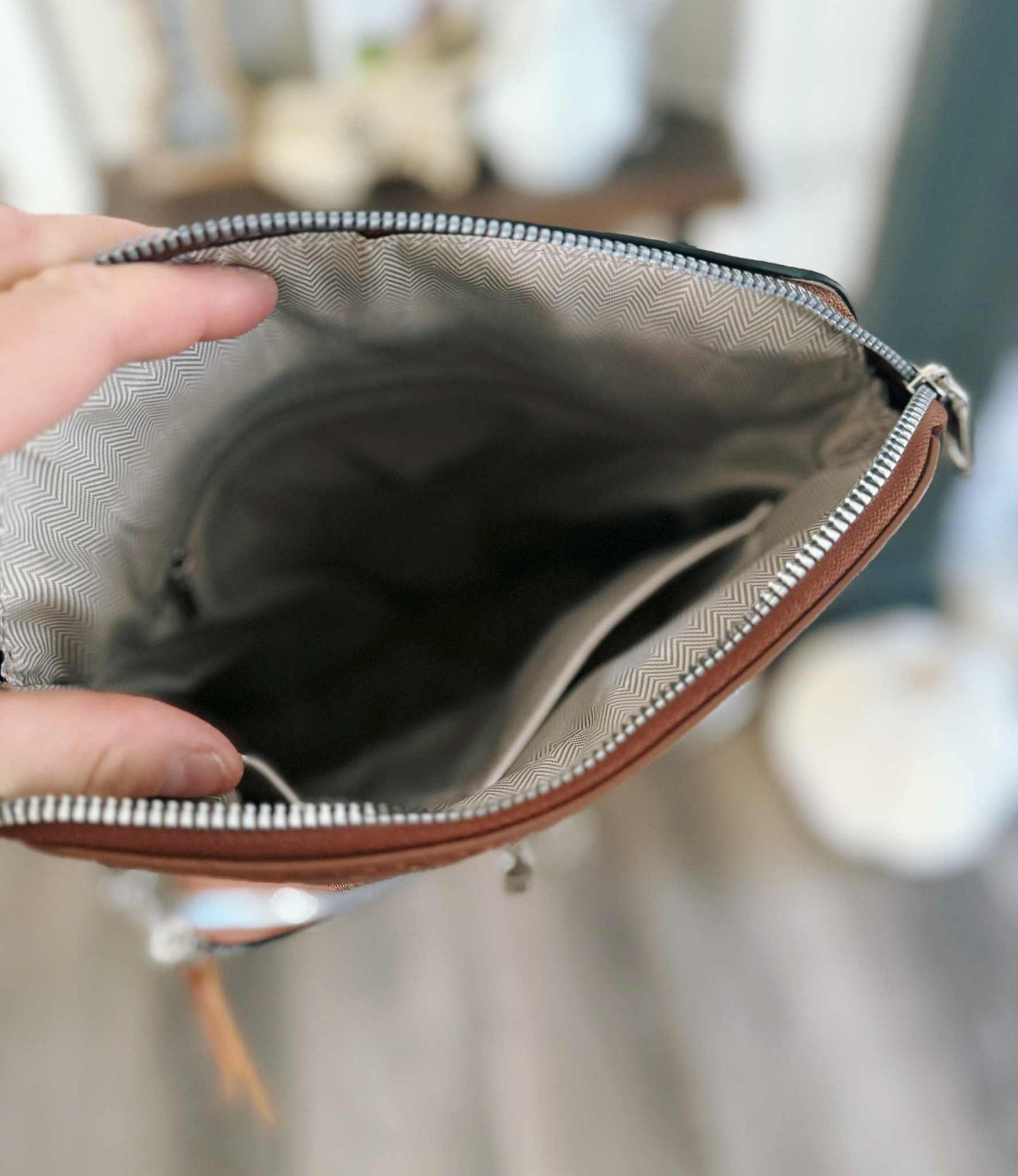 Rts: Boho Tassel vegan leather sling