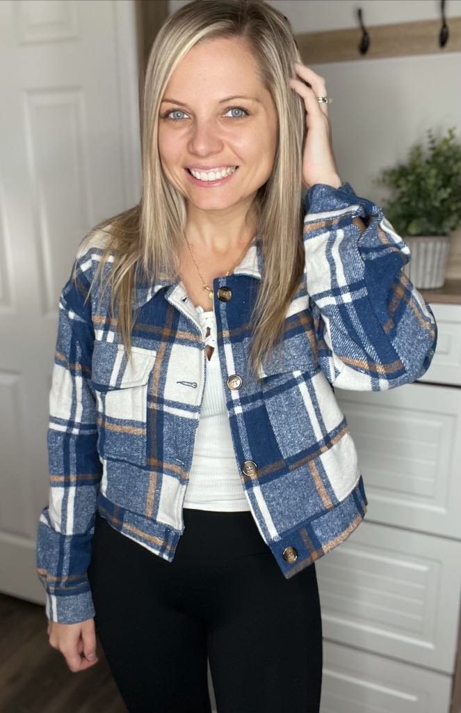 PREORDER: RERUN The Frannie Mid-Crop Flannel 9.8.25