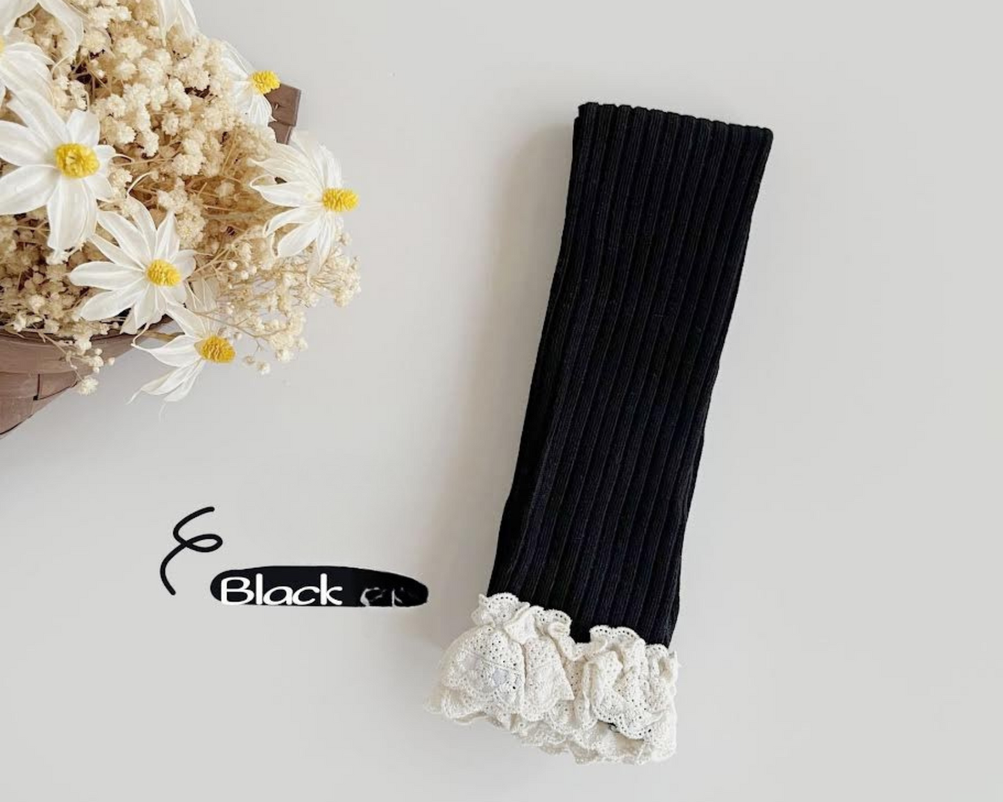 PREORDER: Lace Bottom Tights 9.22.25